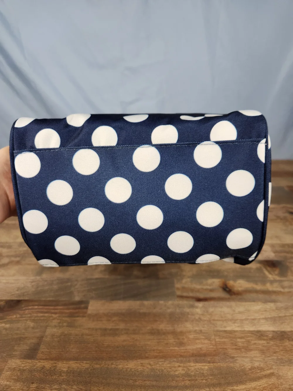 kate spade  Navy White Polka Dot Lunch Tote